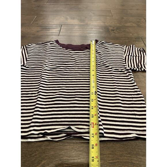 Madewell Rivet & Thread Womens Striped Cropped Short Sleeve Top Size XXS USA - Picture 7 of 8